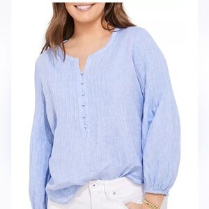 NWT Vineyard Vines Linen Pintuck Top